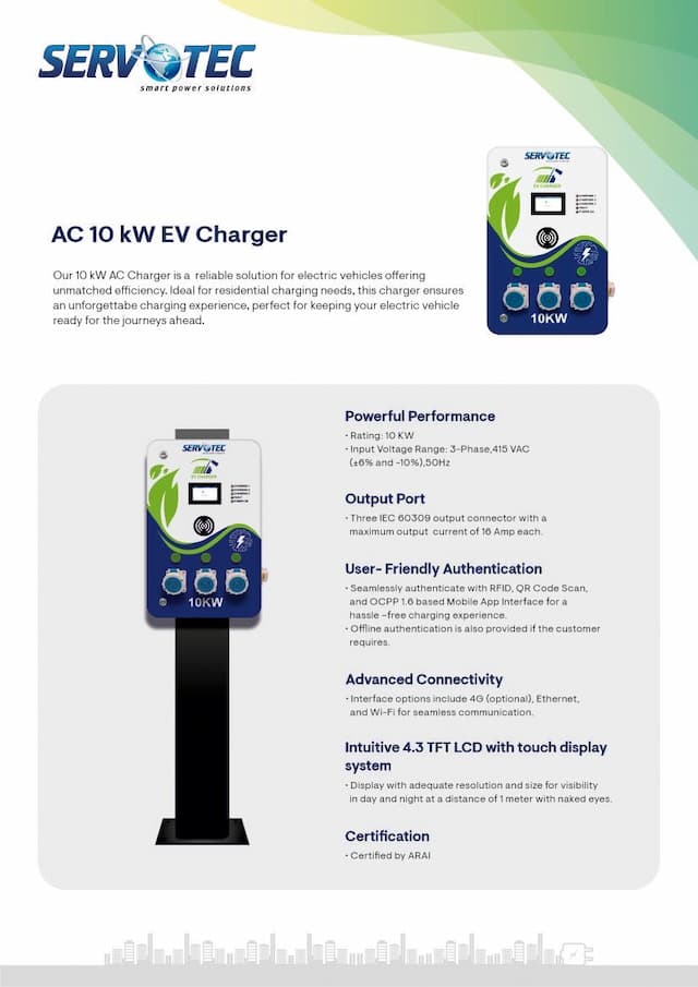 AC 10 kW EV Charger