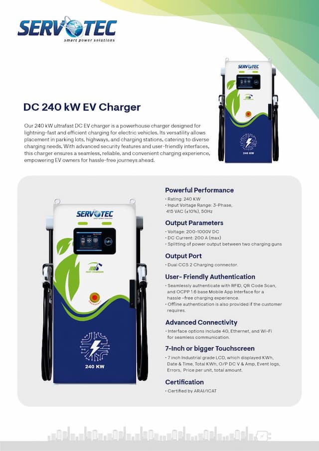 DC 240 kW EV Charger